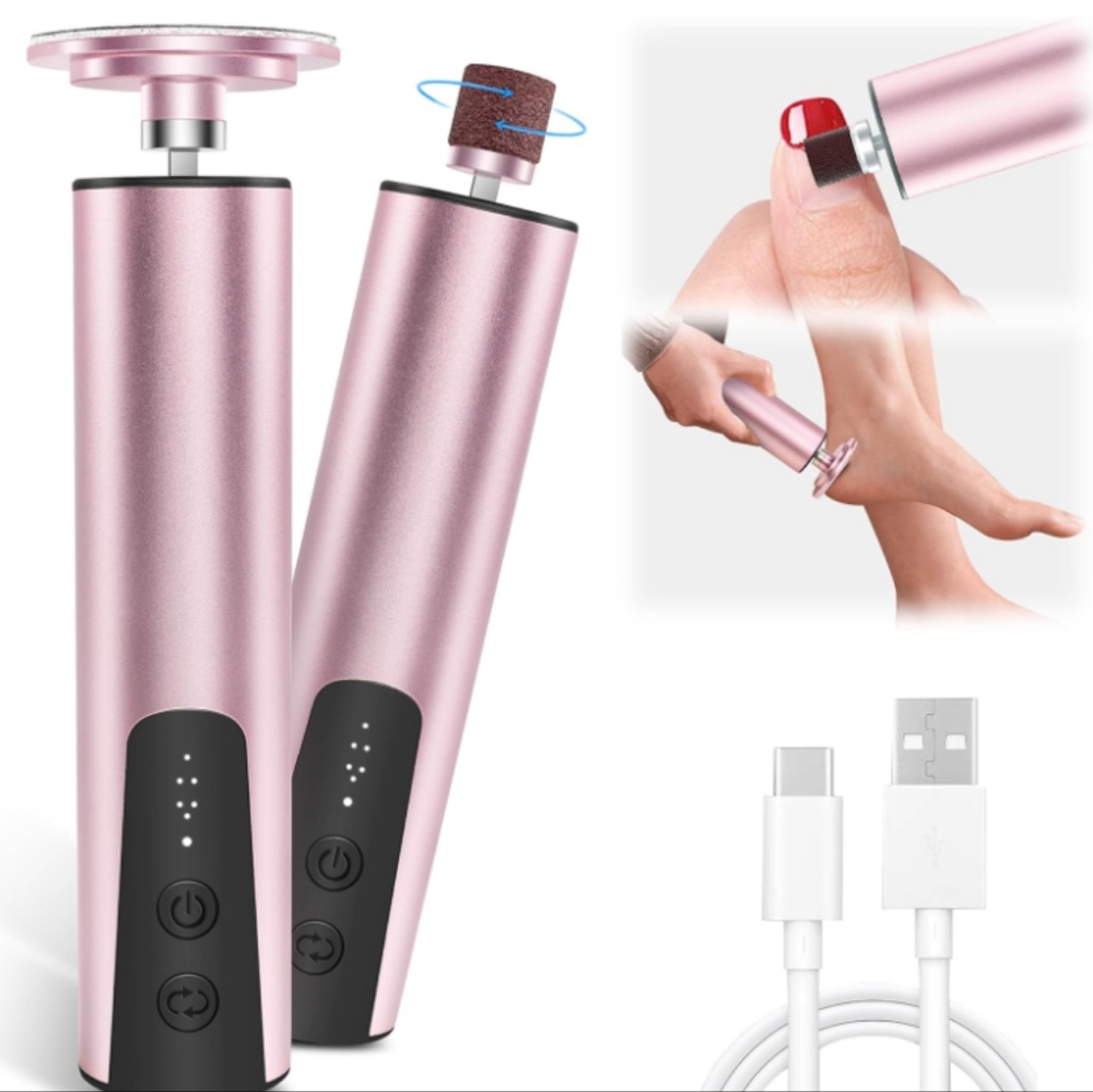 Cordless Electric Duo Foot File & Gel Polish Remover